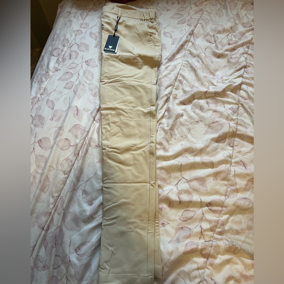 Men's Lightweight Moisture-Wicking Golf Pants - light khaki 40x30 - Picture 3 of 9